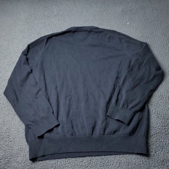 Tommy Hilfiger Cotton Sweater Pullover Mens Size XL Black - Picture 4 of 6